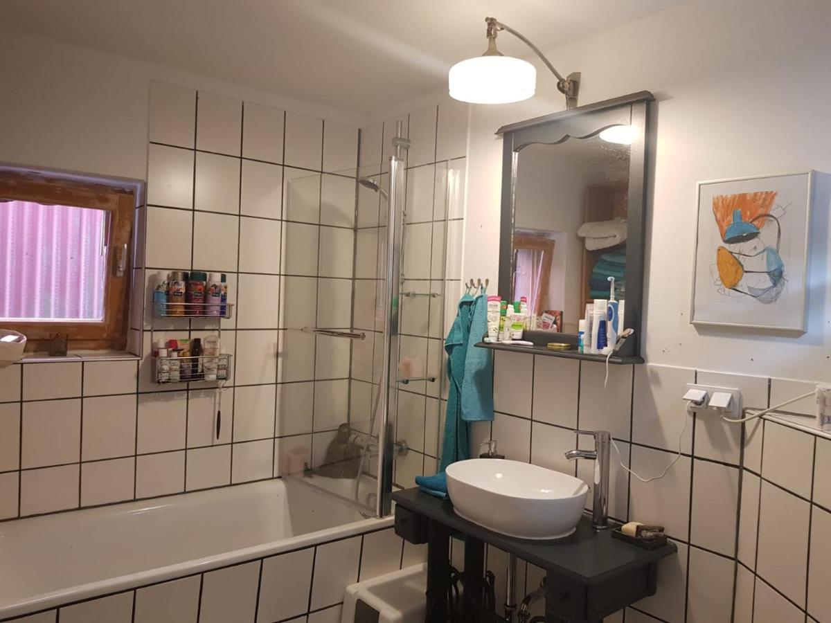 Aeltestes Haus In Quentel - Ferienwohnung 2 Mit Dachterrasse Lichtenau Eksteriør billede
