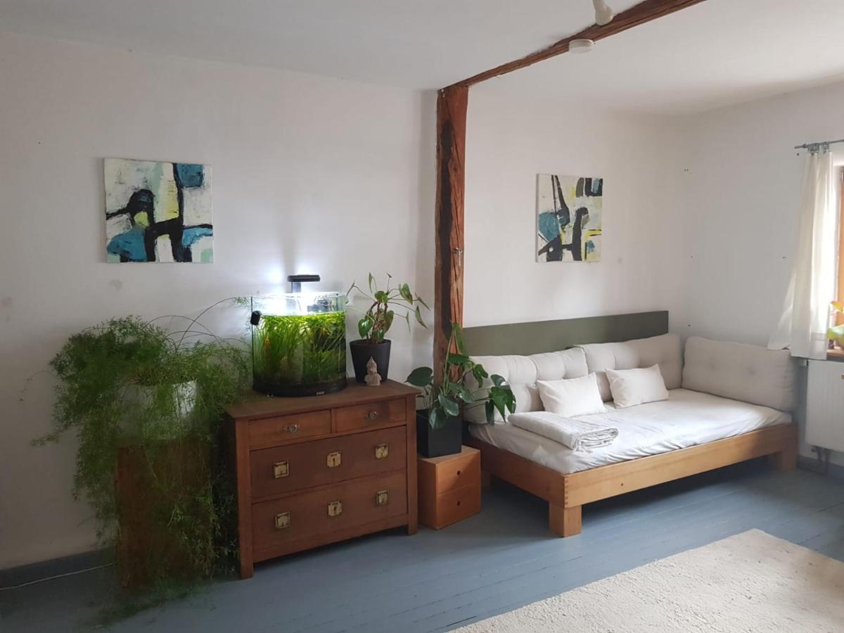 Aeltestes Haus In Quentel - Ferienwohnung 2 Mit Dachterrasse Lichtenau Eksteriør billede
